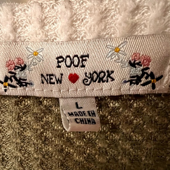 Poof Large New York Long Sleeve Waffle Knit Top - Picture 3 of 4